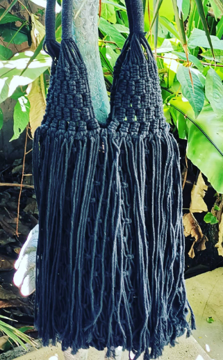 LOVELY BAG HOME MADE 100% ALGODON INNER POCKET LINING 40 x 30cm BLACK OR WHITE FAFUCOLLECTION